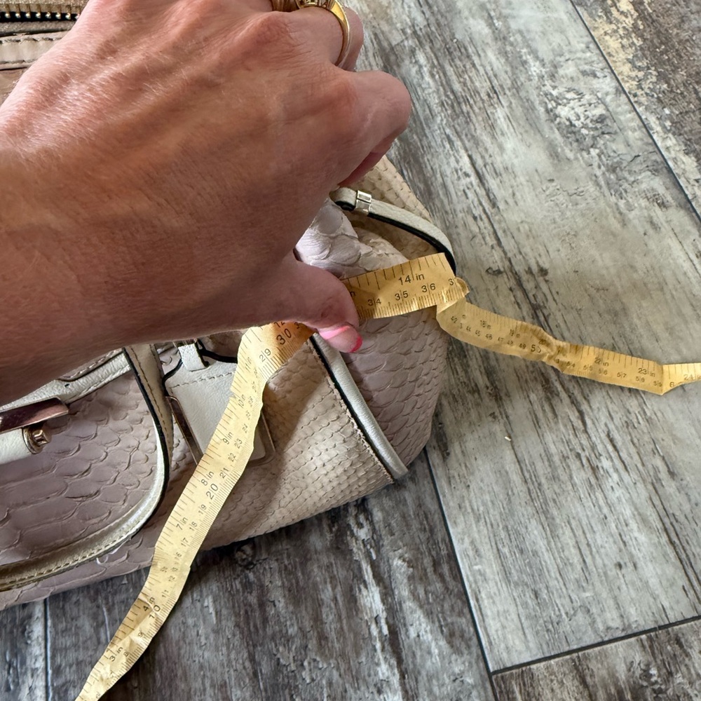 Vintage Coach Madison Pinnacle Python Embossed Do… - image 7